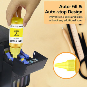 Nhãn Tùy Chỉnh Mực Thăng Hoa Nhuộm T502 502 Cho Epson Ecotank ET 2760 2850 3760 3850 15000 ET2760 ET15000 Máy In Thùng Sinh Thái - Product Image 3