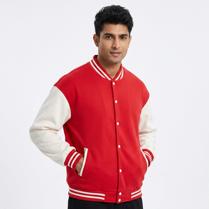 Vestes universitaires pour hommes avec logo personnalisé OEM, vestes de baseball personnalisées brodées, vestes universitaires vierges - Product Image 1