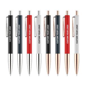 Stylos à bille en plastique et métal haut de gamme avec logo personnalisé - Cadeau d'affaires promotionnel de luxe, impression UV multicolore, design moderne, écriture 0,5 mm - Product Image 3