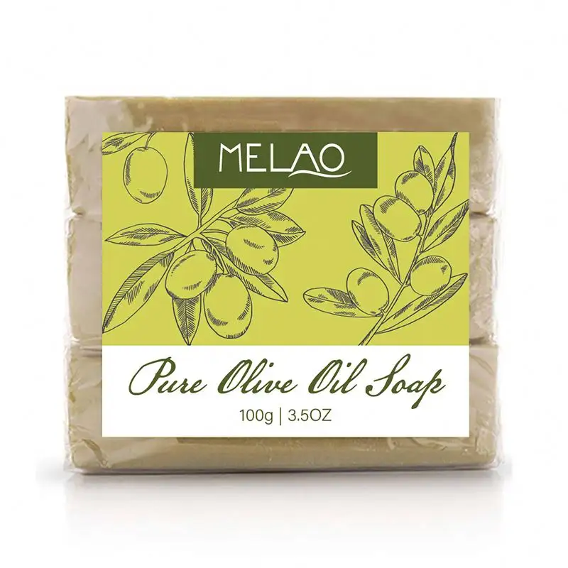 OEM/ODM Custom private label 100% biologica naturale a base di erbe pelle sbiancante viso acne corpo sapone da bagno fatto a mano olio d'oliva saponetta