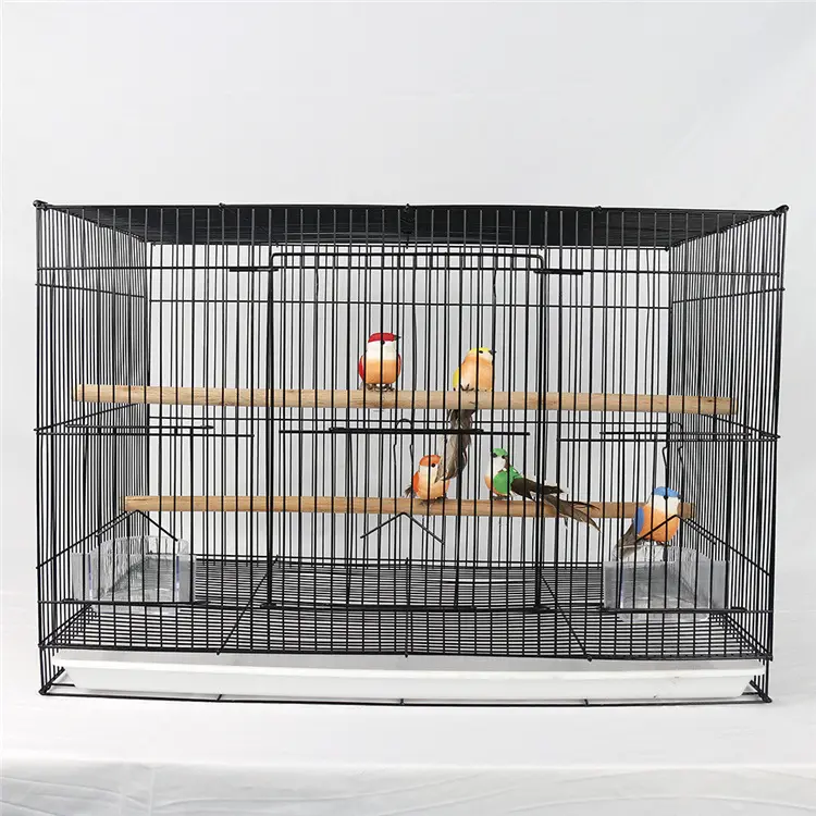 Cage à oiseaux en métal pliable, vente en gros