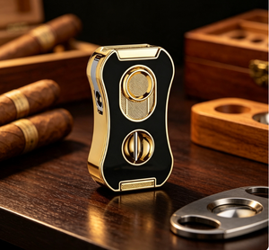 Ready to Ship OEM Available Torch <b>Lighter</b> Cigar <b>Lighter</b> Torch Metal Cigar <b>Lighter</b> with Jet Torch for Cigar Smoking Outdoor - Product Image 1