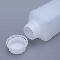 Bouteilles en plastique HDPE noires de 1L avec bouchon à vis, bouteilles vides pour engrais, produits chimiques, aérosols et emballages de peinture, couvercle d'étanchéité inclus