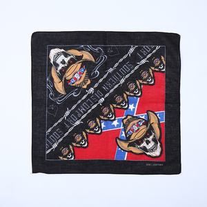 Pañuelo cuadrado de algodón estampado al por mayor - Product Image 3