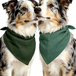 Bandana per Cani Personalizzata con Logo, in Cotone a Quadri, Regolabile, Viola e Marrone, Pronta per la Spedizione, Basso MOQ, Traspirante e Leggera - Product Image 4