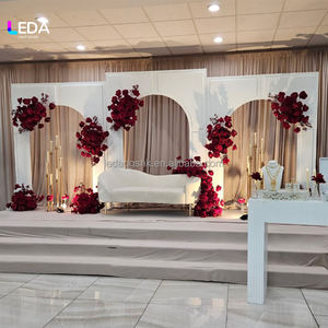 Arco de Lujo para Decoración de Bodas y Fiestas, Soporte de Arco Blanco de 3 Piezas para Decoración de Eventos - Product Image 4