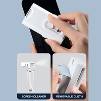 Kit de nettoyage 8-en-1 pour écouteurs, clavier, ordinateur et ordinateur portable, comprenant brosse de nettoyage pour écouteurs, brosse souple pour espaces étroits et stylo de nettoyage pour casque