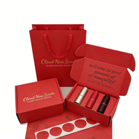 Emballages cosmétiques, boîtes d'expédition roses, boîtes à courrier personnalisées, papier ondulé, coffret cadeau de luxe et ensembles de sacs, emballages pour petites entreprises