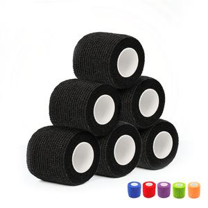 Venda para Manos para <span class=keywords><strong>Tatuajes</strong></span>, Antideslizante, Deportiva, <span class=keywords><strong>de</strong></span> Tela No Tejida, Cinta Negra para <span class=keywords><strong>Tatuajes</strong></span>, Vendaje Elástico Autoadhesivo Desechable, Protector <span class=keywords><strong>de</strong></span> Agarre - Product Image 1