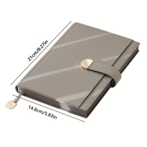 Personalisiertes A5 Notizbuch Tagebuch aus PU-Leder mit Soft-Touch, Magnetverschluss und Kartenfach für Geschäftliches Schreiben - Product Image 2