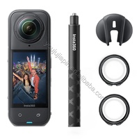 Insta360 X5 2400mAh 4K Video IP68 Waterdichte Panoramische Sportcamera 150° Groothoek 128GB Action & Sport Bundel met bescherming