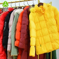 Vestes d'hiver d'occasion pour femmes Gracer, balles de 45 kg, polyester/coton, tailles S-XXXL