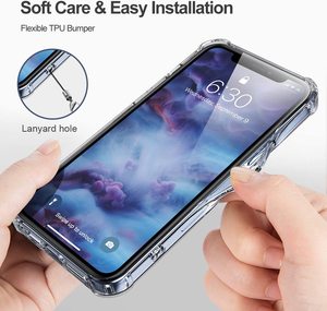 Ultra Thin Transparente Crystal Clear Tpu <span class=keywords><strong>Bumper</strong></span> Phone Case Contraportada para <span class=keywords><strong>iPhone</strong></span> 11 12 13 14 15 16 17 Pro Max - Product Image 5