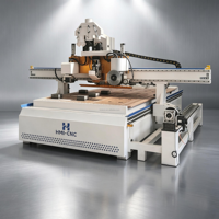 Centro de Mecanizado CNC para Madera, Router ATC de 3 Ejes, Máquina de Corte y Nesting 1300x2500mm 9KW con Control PLC