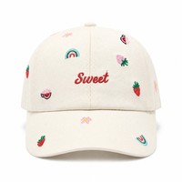Casquette de baseball unisexe réglable en coton Dobby imprimé, style 'Dad Hat' tendance, six panneaux, pour le streetwear, le hip-hop, les activités de plein air et l'été, vente en gros OEM