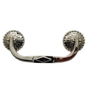 Poignée de cercueil en bois 1043 avec barre solide et couleur laiton antique et poignee de cerceau - Product Image 4