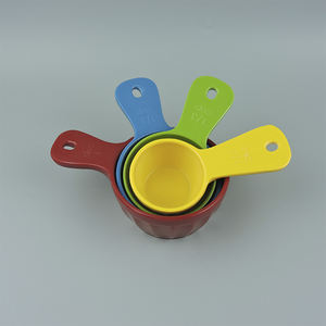 Tazas medidoras de melamina 100%, 4 piezas, incluye 1/4, 1/2, 3/4 y 1 taza, aptas para lavavajillas, no <span class=keywords><strong>microondas</strong></span> - Product Image 3