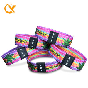 Hot Festival Événements Personnalisé Polyester Tissu Tissé <span class=keywords><strong>Élastique</strong></span> <span class=keywords><strong>Bracelet</strong></span> Fashional Équipé <span class=keywords><strong>Machine</strong></span> D'impression pour Bracelets - Product Image 3