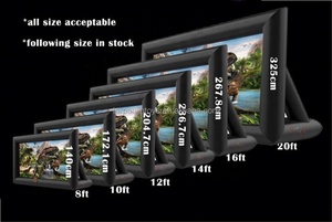 Écran <span class=keywords><strong>de</strong></span> cinéma gonflable géant <span class=keywords><strong>de</strong></span> 20 pieds avec souffleur d'air-Cinéma extérieur étanche <span class=keywords><strong>pour</strong></span> <span class=keywords><strong>jardin</strong></span>/arrière-cour - Product Image 3