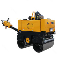 Compacteur routier diesel à double tambour de 800 kg, refroidi par air, avec garantie d'un an