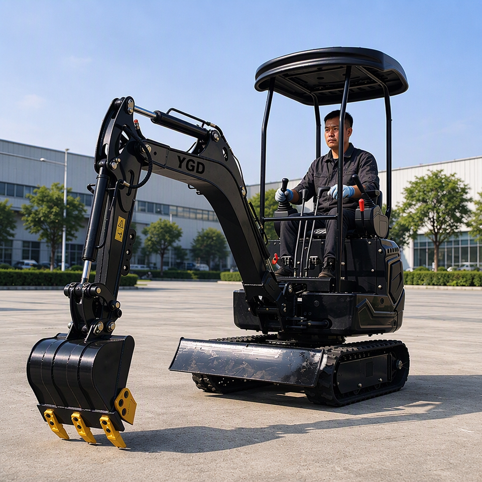 1.2 Ton Mini Excavator Crawler Digger for Trenching Landscaping 2 Ton 1 ...