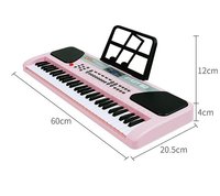 Wholesale 61-Key Portable Entry Level Electronic Piano Musical Keyboard Instruments Toy Piano With Light