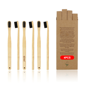 Bambuszahnbürste mit gekrümmtem Kopf – mittlere Festigkeit für gründliche Mundpflege - Product Image 2