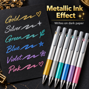 Set di Penne Gel <span class=keywords><strong>Pilot</strong></span> Juice Up 0.4mm, 6 Colori Metallici, <span class=keywords><strong>Inchiostro</strong></span> Pigmentato a Base d'Acqua - Product Image 5