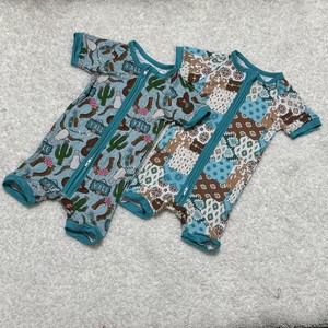 Yy RTS Mystery Box <span class=keywords><strong>Pigiama</strong></span> Unisex in Bambù per Neonati, Tutina Casual con Cerniera Bidirezionale, Lavabile, in Maglia a Maniche Corte - Product Image 2