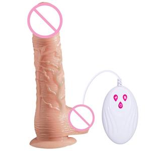 <span class=keywords><strong>MELO</strong></span> Vibrador 7 Velocidades Doble Función Calefacción Con Cable Columpio Pene Juguete Para Mujer Ventosa Consolador Realista Sex Shop % - Product Image 2