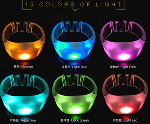 Fabrication Impression Personnalisée Logo <span class=keywords><strong>pas</strong></span> <span class=keywords><strong>Cher</strong></span> Lumineux Led Bracelet Plastique Bracelet Dmx Contrôle pour Événements - Product Image 6