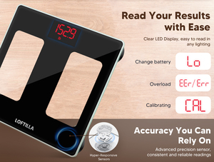 ब्रांड आउटलेट 260 मिमी सरल डिजाइन बॉडी वजन पैमाने पर एलईडी डिस्प्ले सटीक बाथरूम वजन की निकासी बिक्री - Product Image 5