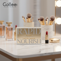 Kit de lifting des cils et des sourcils Gollee Vegan, formule gel crème à action rapide à la kératine et à la cystéamine, 2-en-1, lifting des cils et des sourcils, teinture semi-permanente