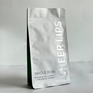 Sachet d'emballage de café personnalisé avec valve, film plastique laminé, fermeture éclair, pochette d'emballage de café - Product Image 4