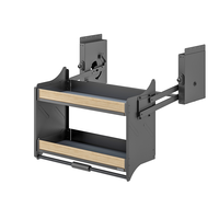 ARTSTEEL Cesto Deslizante de Duas Camadas com Fechamento Suave e Amortecimento para Organização em Armários de Cozinha Altos
