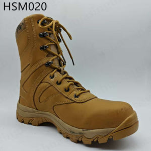 CXT, Botas Tácticas Resistentes para Terreno Montañoso, <span class=keywords><strong>de</strong></span> Cuero Nubuck Negro/Café, para Senderismo, <span class=keywords><strong>Trekking</strong></span> y Camping, Botas <span class=keywords><strong>de</strong></span> Combate para Hombre HSM020 - Product Image 4