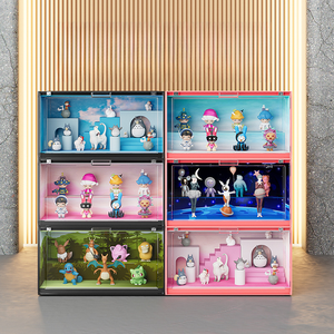 Présentoir <span class=keywords><strong>de</strong></span> jouets personnalisé <span class=keywords><strong>de</strong></span> luxe Boîte empilable transparente en acrylique pour figurine d'anime Boîte <span class=keywords><strong>de</strong></span> rangement <span class=keywords><strong>de</strong></span> cas - Product Image 4