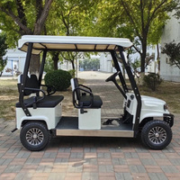 Voiturette de golf multifonctionnelle HLD 1800W, longue portée 75 km, 4 places, électrique, 4 roues, avec toit, charge utile 500 kg, quadricycle électrique de patrouille