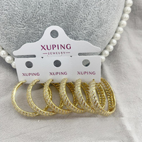 XP1113 Xuping Bijoux Mode Élégante Simple Boucle d'Oreille Femme Or 14k Cristal CZ Luxe en Gros 2023