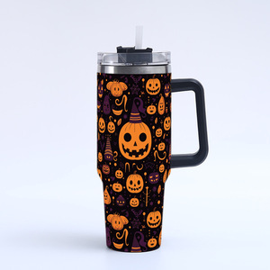9 màu sắc tùy chỉnh thiết kế Halloween Giáng sinh 40oz thép không gỉ Ice Tumblers <span class=keywords><strong>3D</strong></span> in ấn Halloween du lịch ly cốc - Product Image 6