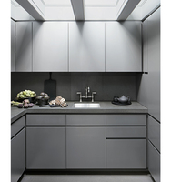 CBMMart Amérique du Nord Moderne Bleu Clair Panneaux de porte plats Rénovation d'armoires de cuisine Maison sur mesure
