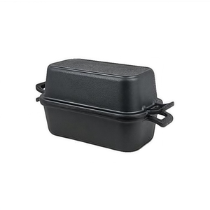 Molde para pan <span class=keywords><strong>de</strong></span> <span class=keywords><strong>hierro</strong></span> fundido con tapa-2 en 1 Sartenes para pan para hornear pan <span class=keywords><strong>de</strong></span> masa fermentada casero - Product Image 4