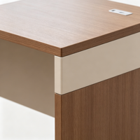Bureau de travail en L moderne pour usage commercial, avec armoire de rangement et étagère, en bois, pour personnel, garantie 5 ans, fabrication OEM