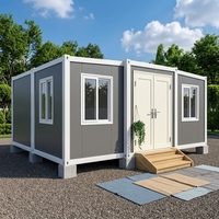 Maison conteneur extensible 20ft 40ft, Cabine préfabriquée pliable et portable, Bureau de chantier, Dortoir pour travailleurs, Hébergement pour camp minier, OEM