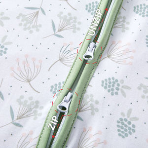 ผ้าฝ้าย2pk เด็กวัยหัดเดินนอนกระสอบแขนกุดซิปทารกนอนกระสอบด้วยเท้า - Product Image 3