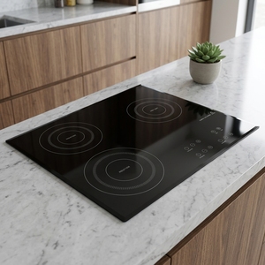 Fornello a Induzione Elettrico in Ceramica a 3 Fuochi, Piano Cottura da Appoggio per Cucina Domestica - Product Image 4