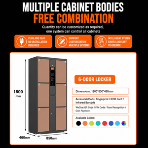 <span class=keywords><strong>Casier</strong></span> intelligent numérique sécurisé en métal, armoire de rangement automatique en libre-service pour supermarché et centre commercial - Product Image 6