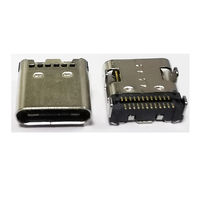 Adaptateur de prise femelle USB 3.1 Type C 4 broches, câble, carte PCB en laiton/cuivre nickelé, courant 2,5A, conforme RoHS