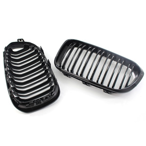 Kit de Parrilla Delantera para BMW F20, Negro Brillante, Doble Línea, Mejora de Parachoques, Plástico ABS 51137371685 - Product Image 4