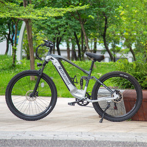 Bicicleta Eléctrica de Suspensión Completa de 27.5 Pulgadas, Almacén en la UE, para Desplazamientos Urbanos y Viajes de Ocio, Bicicleta Ligera para la Ciudad SYX-9300, 4 Modos de Conducción - Product Image 1